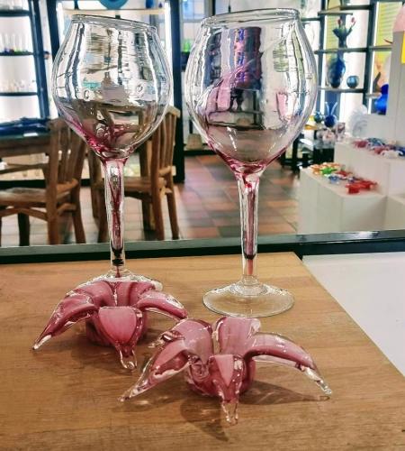 Weinglas pink